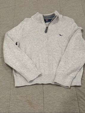 vineyard vines boys quarter zip sweater size 5